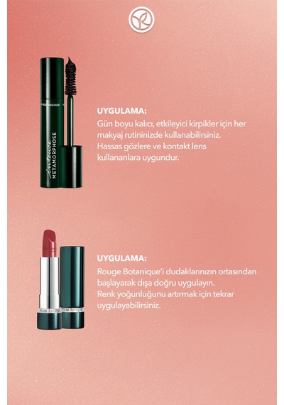 Yves Rocher Bloominbag Çizgili Çanta Ruj Ve Maskara Seti- Ruj- Nude Kiraz Çiçeği 3.5 Gr & Maskara 7.8ml