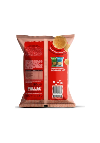 Nohut Cipsi 3'lü Mix - Mevsim Yeşillikleri 50 G + Paprika 50 G + Deniz Tuzlu 50 G