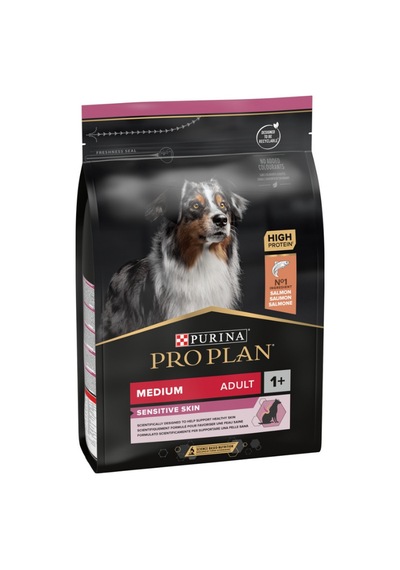 Pro Plan Medium Adult Sensitive Skin Somonlu Orta Irk Yetişkin Köpek Maması 3kg