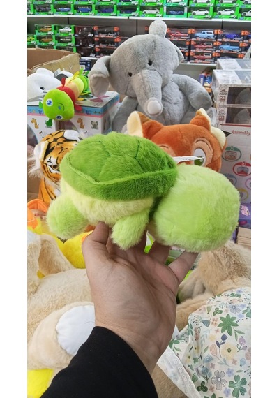 Oyuncak Peluş Sevimli Çantalı Ayakta Kaplumbağa Caretta 22 Cm