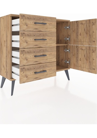 Arges Şifonyer Tek Raflı 4 Çekmeceli 2 Kapaklı 88x30x80 Çam-çam Çam Arges Şifonyer Tek Raflı 4 Çekmeceli 2 Kapaklı 88x30x80 Çam-çam Çam