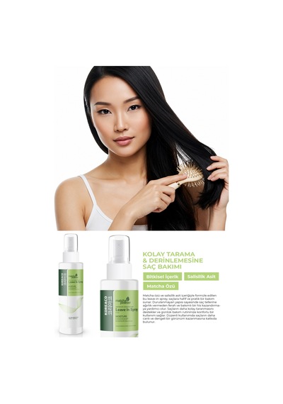 Matcha Mucize Leaving In Spray Nemlendirici Hacim Veren Yapılandırıcı Saç Spreyi 150 Ml - 802072699