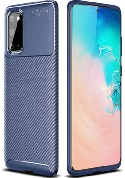 Galaxy S20 Kılıf Zore Negro Silikon Kapak Lacivert