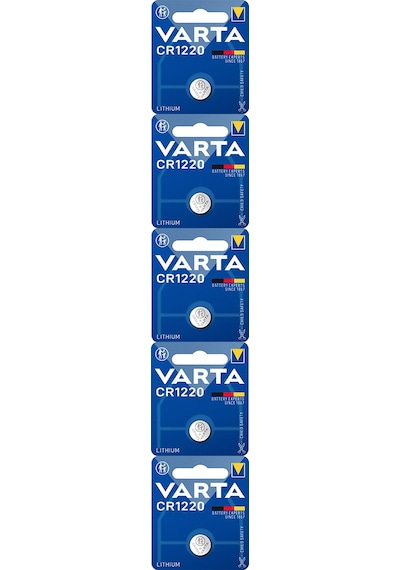Varta CR1220 3 V 5’li Lityum Düğme Pil