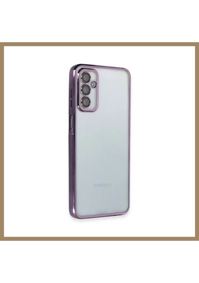 Bezos Samsung Galaxy M23 Uyumlu Kılıf Lensli Silikon - Mor 22