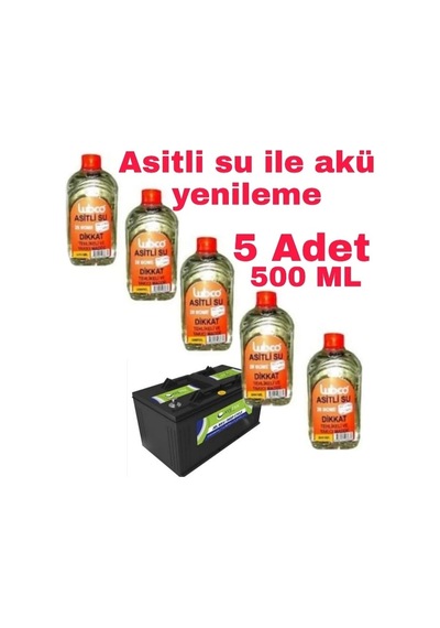 Asitli Su500ml (akü Asiti) 5ad.(1lt-2lt-3lt-5lt-10lt Mevcut)