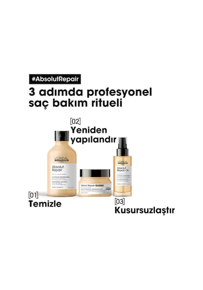 L'Oréal Professionnel Expert Absolut Repair Yıpranmış Saçlara 10 Etkili Saç Bakım Yağı 90 ML