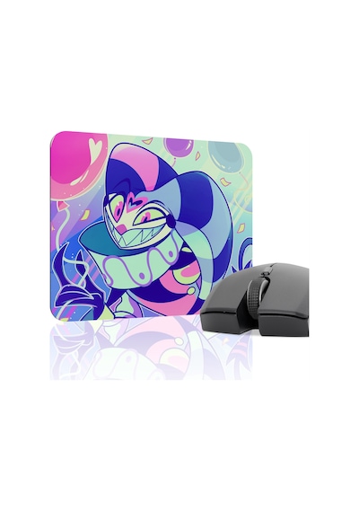 Helluva Boss Kaymaz Dikişli Kauçuk Oyuncu Mousepad V3 - 22x18 Gaming Mouse Pad Fare Altlığı