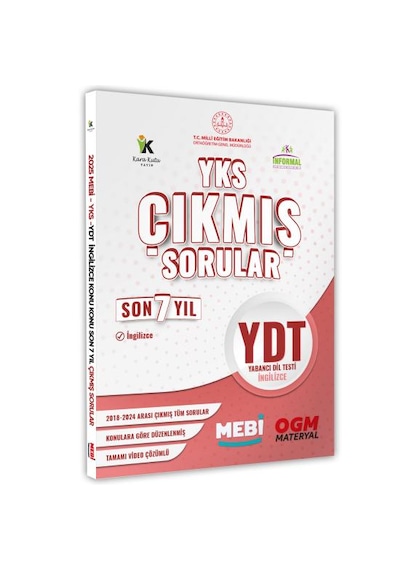 2025 Yks-ydt Mebi İngilizce Yeni Nesil Çıkmış Soru Bankası Konu K