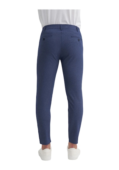 Jogger Dokuma Pantolon Düz Paça Cepli Lacıvert