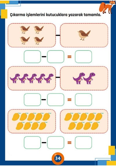 Yaz Sil Matematik Öğren Kitabı 3-10 Yaş