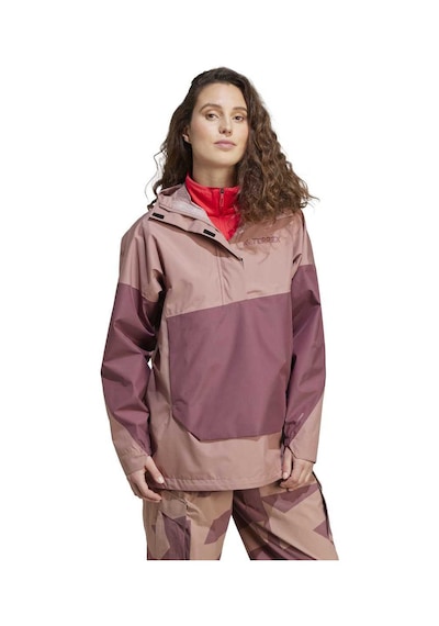 Adidas Terrex Xploric 2.5l Climaproof Anorak Kadın Pembe Kapüşonlu Ceket Pembe