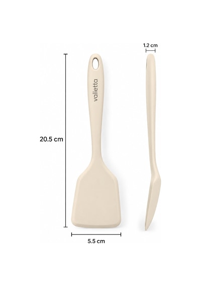 Premium Isıya Dayanıklı Silikon Spatula Vanilya