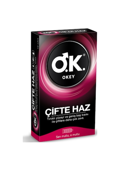 Okey Prezervatif Çifte Haz 10'lu 5 Adet