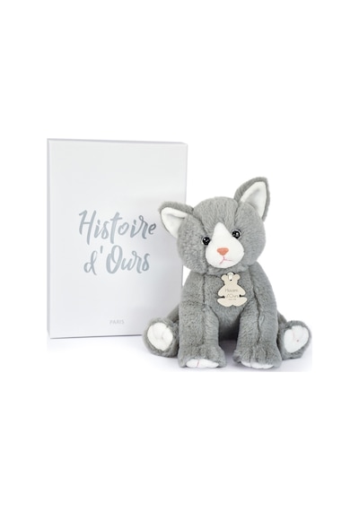 Doudou Gri Yavru Kedi 18 Cm
