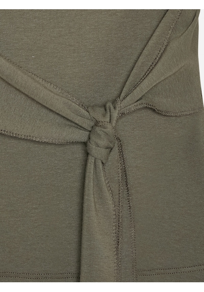 Dilvin 32841 Bağlamalı Bandeau Top-haki