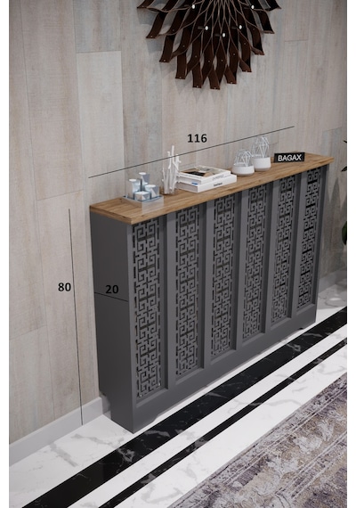 Petek Kaplama Kalorifer Peteği Kapatma Dekoratif Dresuar İç Ölçü 116 Cm Dış Ölçü 120 Petek 116 Antrasit Üstü Çam D5 Petek Kaplama Kalorifer Peteği Kapatma Dekoratif Dresuar İç Ölçü 116 Cm Dış Ölçü 120 Petek 116 Antrasit Üstü Çam D5