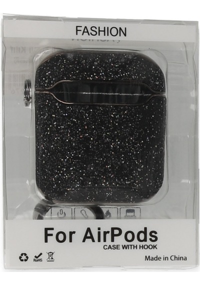 Newface Apple  Uyumlu  Airpods 2 2.nesil Spell Simli Kılıf - Siyah