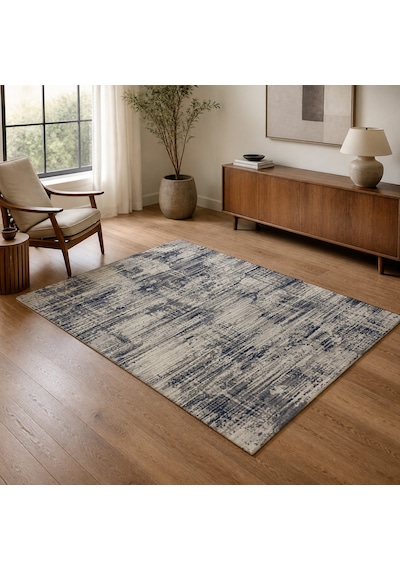 Kartela Halı Riva Halı Kaymaz Taban Makinede Yıkanabilir Halı Gri - 80 X 120 Cm