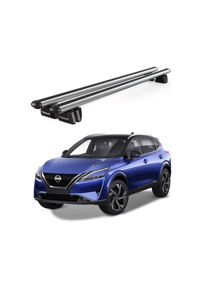 Pençe Nissan Qashqai J11 Ara Atkı 2014-2020 Uyumlu Gri Ara Atkı Port Bagaj Tavan Barı
