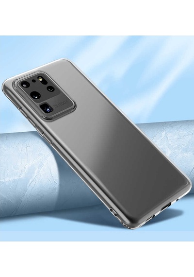 Galaxy S20 Ultra Kılıf Zore Kamera Korumalı Süper Silikon Renksiz