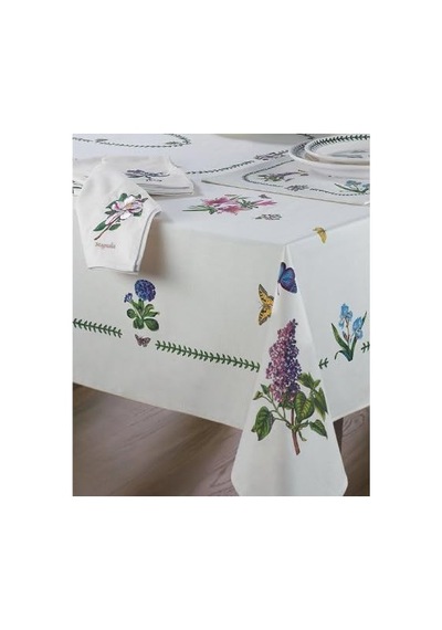 Portmeirion Avanti Linens Botanic Garden 60x120 Masa Örtüsü, Fildişi Acı Kahverengi