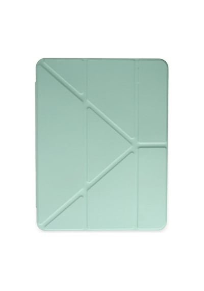 Uray Store Apple İpad 10.2 8.nesil Kılıf Kalemlikli Mars Tablet Kılıfı - Açık Yeşil Arka Kapak