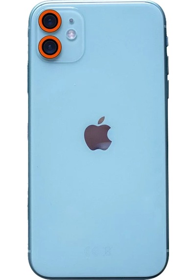 Newface Apple İphone 11 Neon Fosforlu Kamera Lens - Turuncu