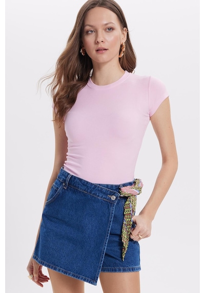 Tudors Kadın Regular Fit Klasik Kesim Bisiklet Yaka Viskon Kumaş Ultra Soft Pembe Tişört-37794 Pembe Tudors Kadın Regular Fit Klasik Kesim Bisiklet Yaka Viskon Kumaş Ultra Soft Pembe Tişört-37794 Pembe
