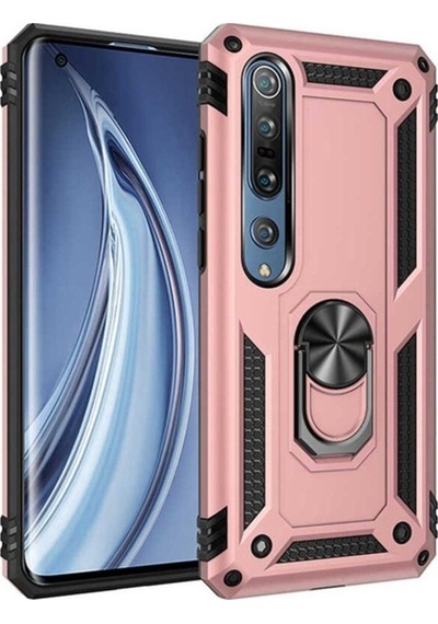 Xiaomi Mi 10 Kılıf Zore Vega Kapak Rose Gold