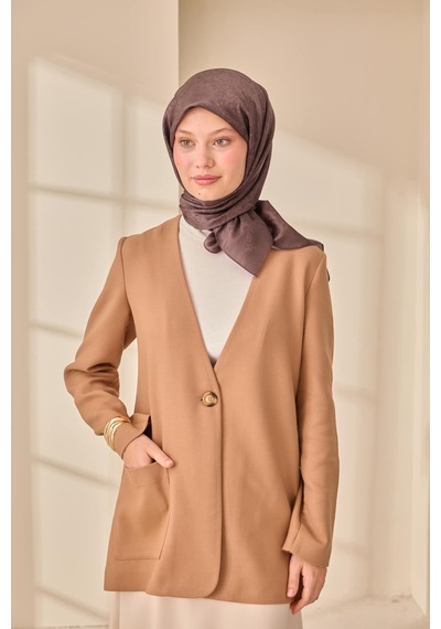 Silk Home Shiny Eşarp 75012-23 kahverengi