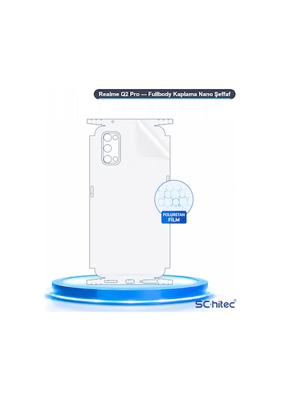 Realme Q2 Pro Uyumlu Fullbody Arka Kaplama Hidrojel Koruyucu Film