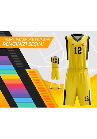 Acr Giyim Kişiye Özel Basketbol Forması - Dizayn : Klasik