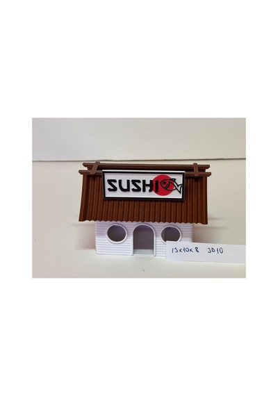 3d Akvaryum Dekoru Sushi Ev 3d10 13x10x8h