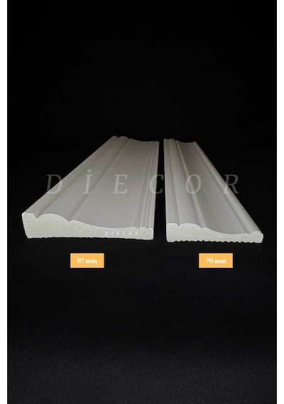 Diecor Dekoratif Boyanabilir 25 Adet 7 Cm Polistren Süpürgelik Model:xa168