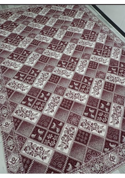 Savan Dokuma Halı Örtüsü 6m² 200 300cm Kale Bordo1 Bordo