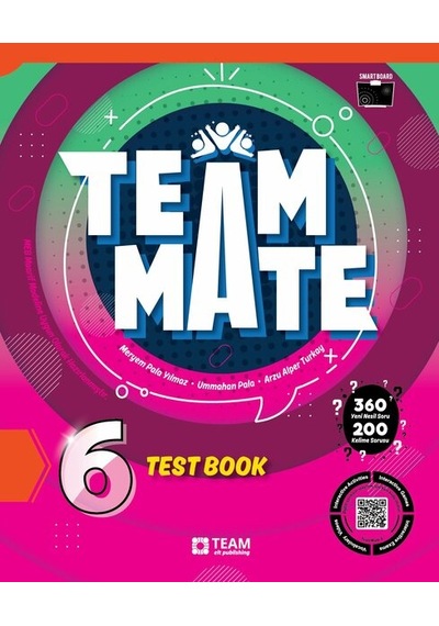 6.sınıf Team Mate Vocabulary Book + Test Book Set Metematik Yaprak Test Hediyeli
