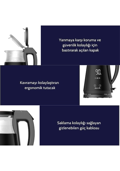 Deerma DEM-SH90W 1.7 L Dijital Isı Ayarlı Kettle