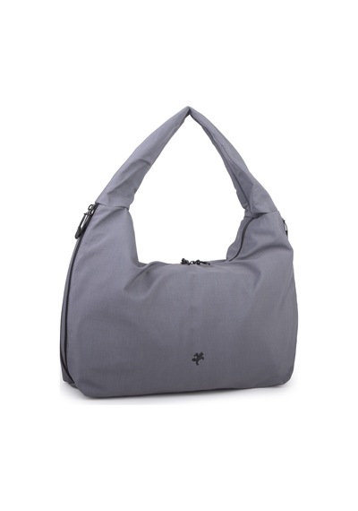Nas Bag Kadın Büyük Boy Spor Şık Günlük Ultra Hafif Omuz Çantası En 40 Cm Boy 32 Cm Gri