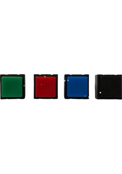 Ic-204c Yaylı Kare Plastik Buton 12x12mm Pbs-18b Siyah