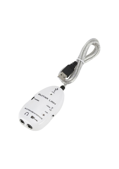 Usb Guitar Link Kablo Usb Enstrüman Kablosu 6.3 Mm Girişli Usb Ses Kartı