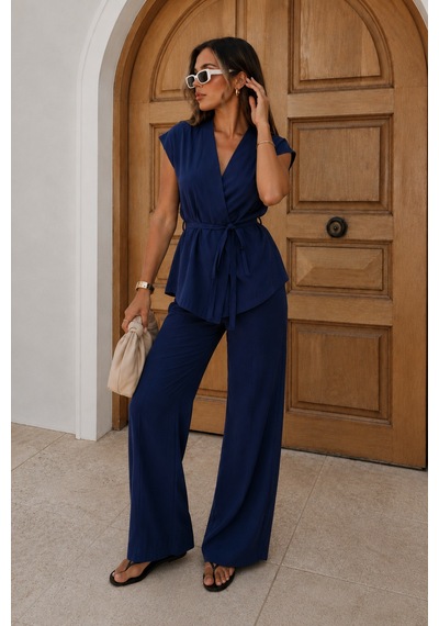 Seeh Lacivert Basic Yelek Pantolon Takım Sh241 Standart