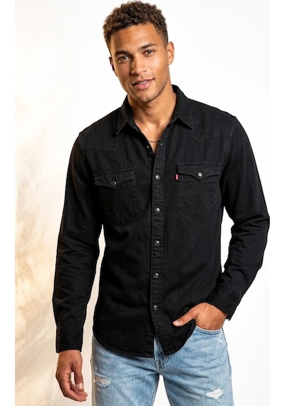 Levi's Western Erkek Kot Gömlek --mavi-- Koyu Siyah