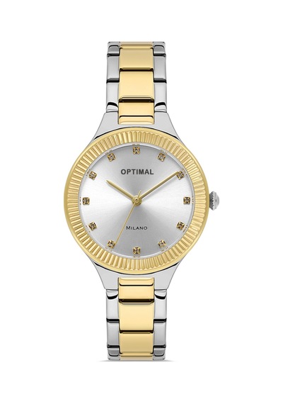 Optimal Opt.03462m.05 Unisex Kol Saati Altın - Siyah