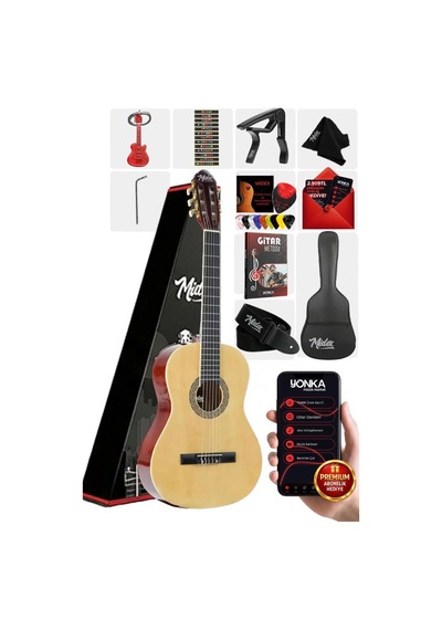 Midex Mgx-200nt Kaliteli Klasik Gitar 4/4 Yetişkin Boy Full Set 1 Adet