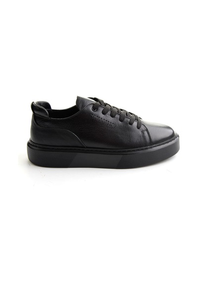Bambi Siyah Napa Hakiki Deri Erkek Sneaker E01803402443