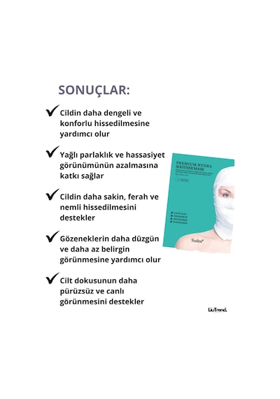 Sudee Premium Hydra Soother Mask 30 Ml Yorgun Ciltler İçin Rahatlatıcı Maske