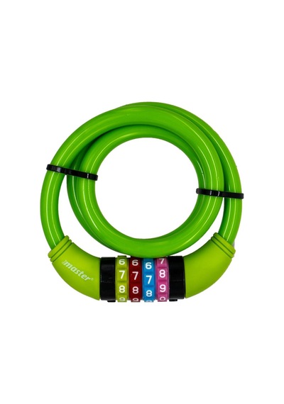 Master 500950 Şifreli Bisiklet Kilidi 12mm X 80cm Çok Renkli
