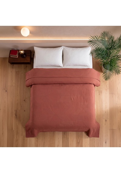 Maxstyle Spring %100 Pamuk Tek Kişilik Pike Terra 180x230 Cm Renkli