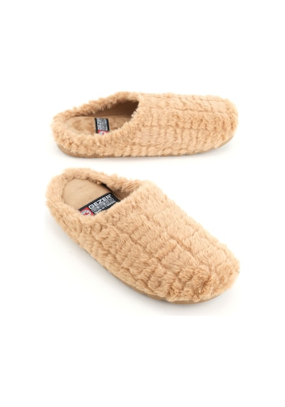 Gezer Kadın Kışlık Ev Bahçe Rahat Taban Gondol Terlik Gt1kzm.16070.00.m33.g09 Camel